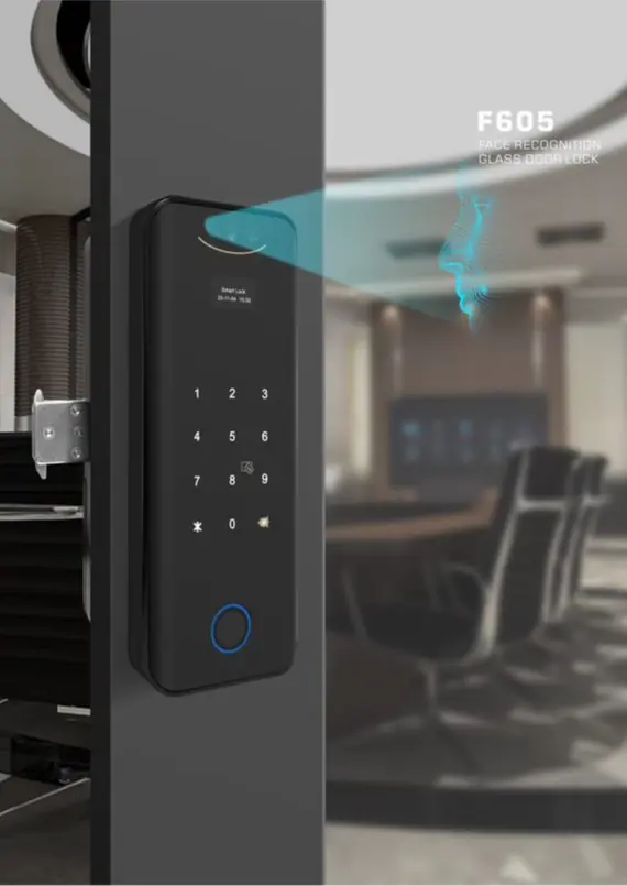 Smart Digital door lock รุ่น F605 สแกนใบหน้า พร้อมรีโมท App+WiFi